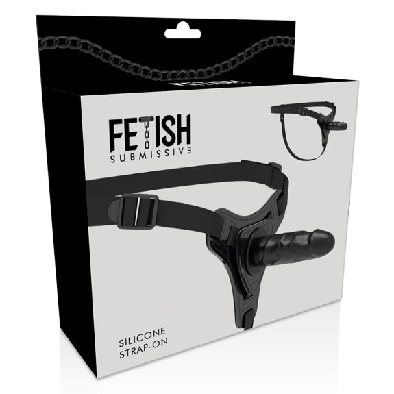 Fetish Submissive Harness - Realistisch Zwart Siliconen 