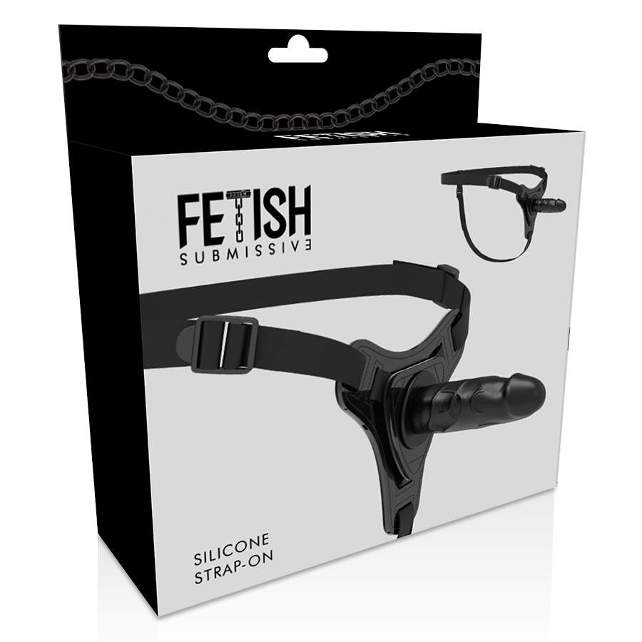 Fetish Submissive Harness - Realistisch Zwart Siliconen  - afbeelding 5