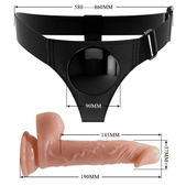 Harness Briefs - Universele Harnas Met Dildo Kevin 19 cm