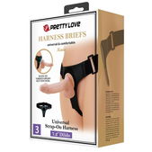Harness Briefs - Universele Harnas Met Dildo Kevin 19 cm
