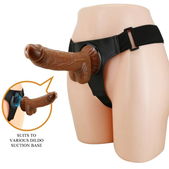 Harness Briefs Universeller Gurt mit Dildo Micheal 20 cm