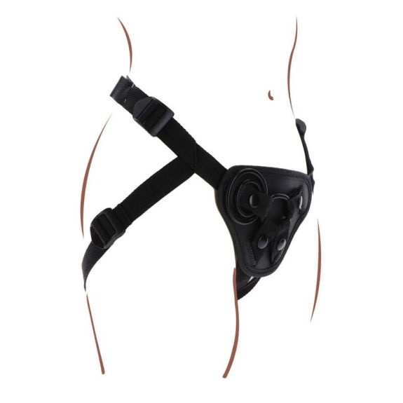 Get real - Strap-On Harnas Zwart