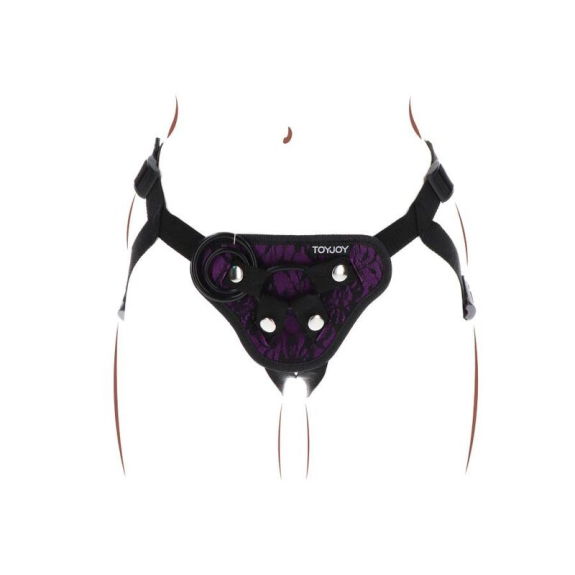 Ultiem Roleplay Plezier - Paars Strap-On Kant Harnas