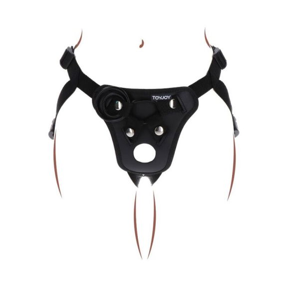 Get real - Strap-On Pleasure Harness Zwart