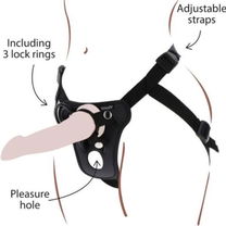 Get real - Strap-On Pleasure Harness Zwart