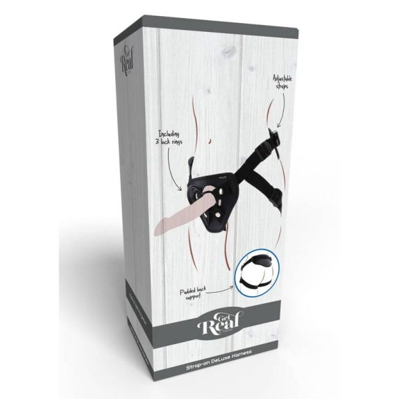 Get real - Strap-On Deluxe Harness Zwart
