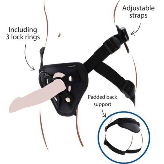 Get real - Strap-On Deluxe Harness Zwart