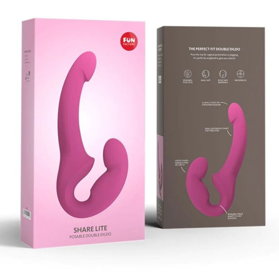 Fun Factory - Share Lite Double Dildo Zwart