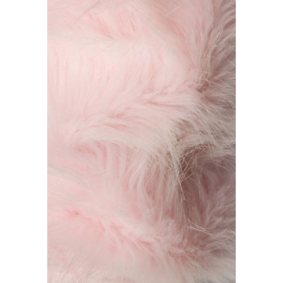 Fluffy beenwarmers lichtroze