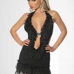 Sexy open jurk met ruches Sexy open jurk met ruches