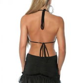 Sexy open jurk met ruches