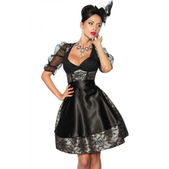 4-delige zwarte dirndl
