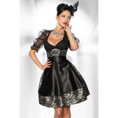 4-delige zwarte dirndl
