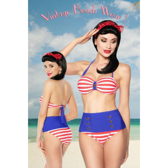 Vintage bandeau-bikini
