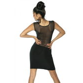 Partyjurk mesh top zwart