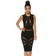 Partyjurk open mesh zwart