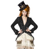 Lange steampunk jas