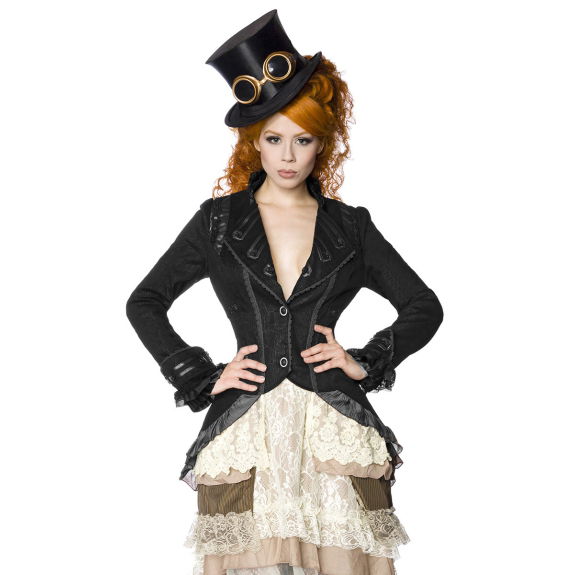 Lange steampunk jas