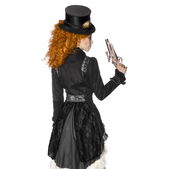 Lange steampunk jas