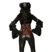 Getailleerd koperbruin corset