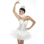 Witte zwaan corset