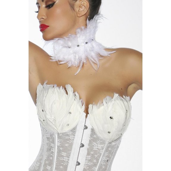 Witte zwaan corset