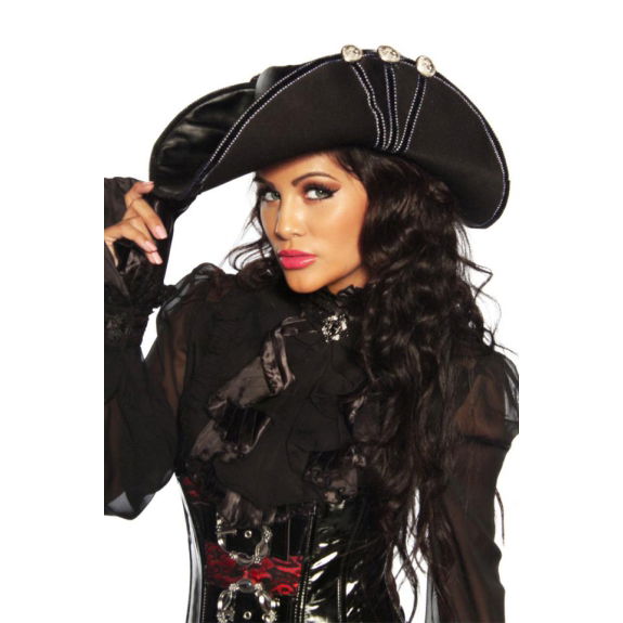Piratenhoed zwart