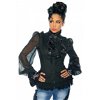 Blouse met jabot zwart Blouse met jabot zwart