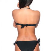 Zwarte haltermonokini