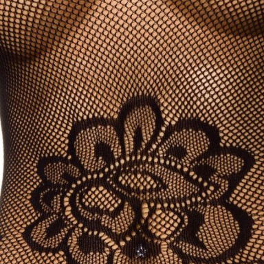 Bodystocking verleidelijk kant open kruis
