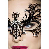 Metalen masker spinnenweb
