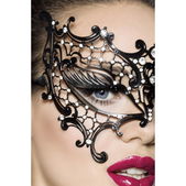 Metalen masker zwart