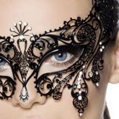 Metalen masker barokstijl