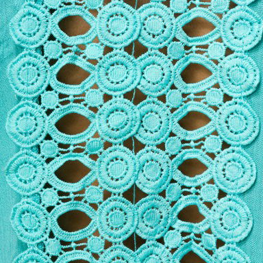 Zomerse tuniek azuurblauw