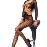 Bodystocking zwart kant