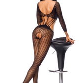 Bodystocking zwart kant