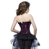 Burlesque corset met flockprint