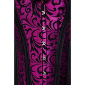 Burlesque corset met flockprint