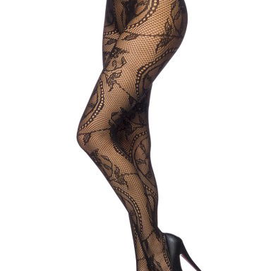 Panty zwart kant