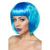 Pruik bobline blauw