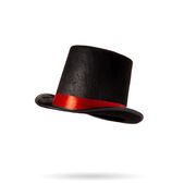 Cilinderhoed zwart-rood