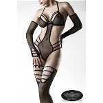 4-delige bodyset met gaasmotief 4-delige bodyset met gaasmotief