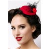 Fascinator rood-zwart