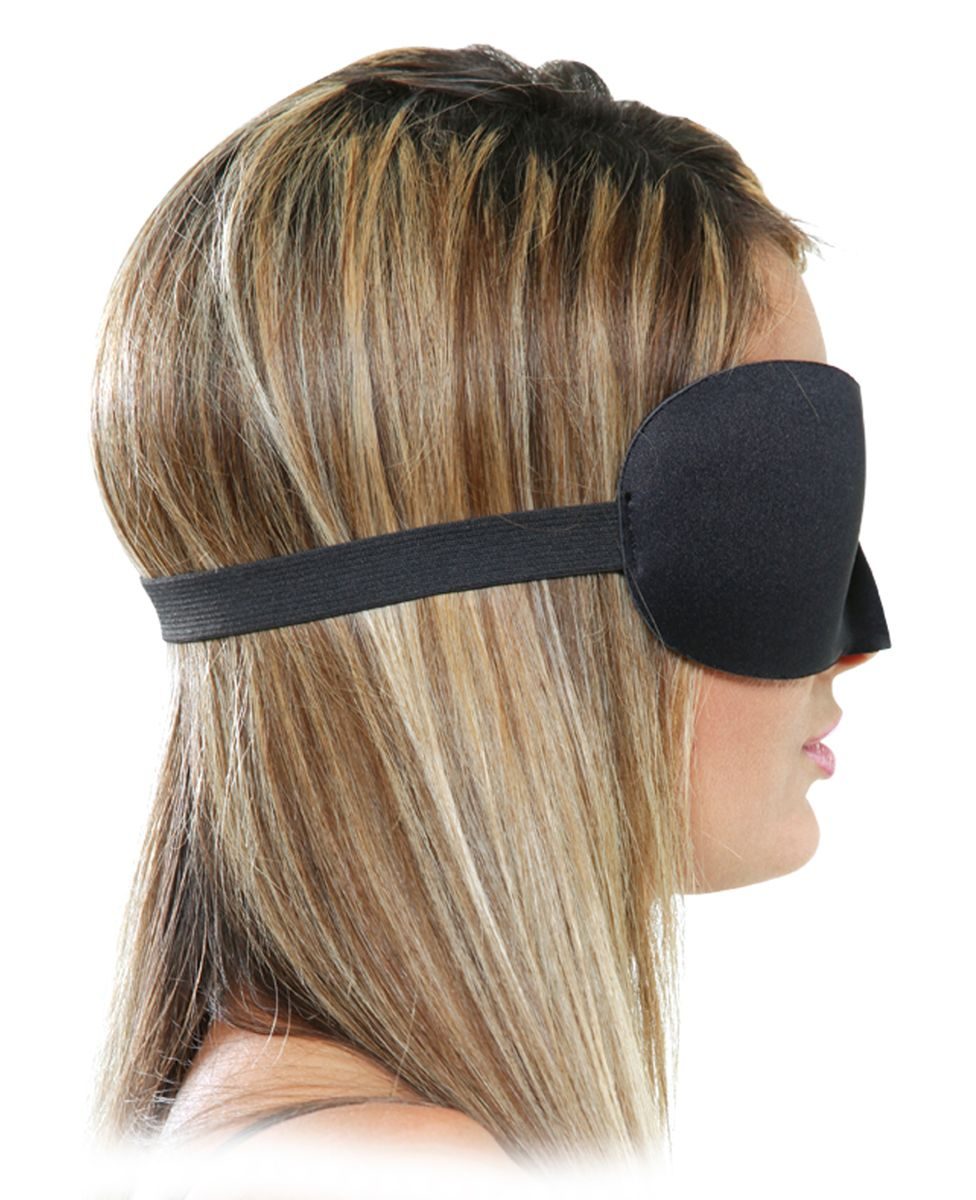 Satijnen Love Mask Deluxe - Zwart - afbeelding 2