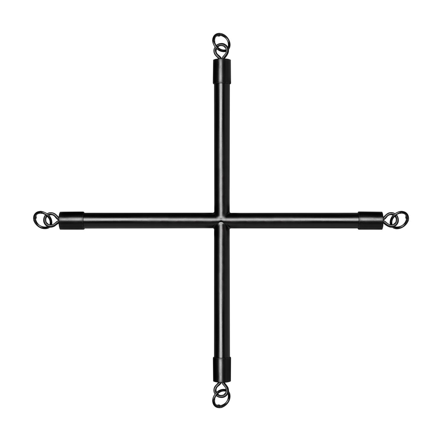 Hog Tie Cross Stang Met Boeien - Zwart - afbeelding 4