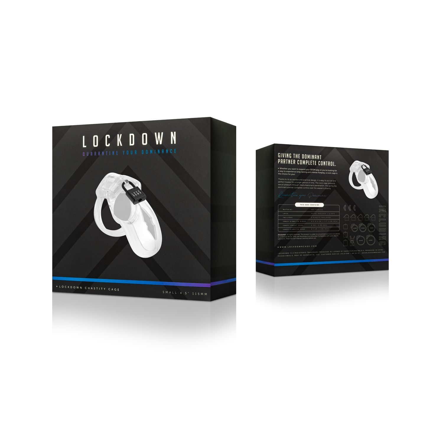 Lockdown Kuisheidskooi Transparant - Small - afbeelding 10