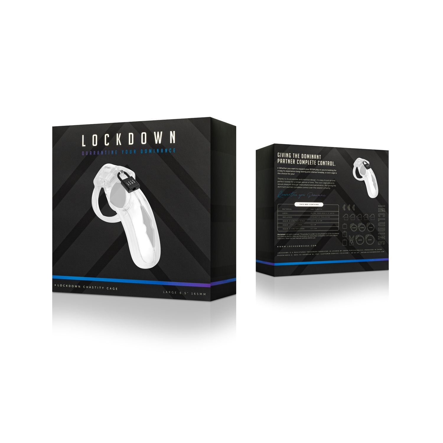 Lockdown Kuisheidskooi Transparant - Large - afbeelding 10