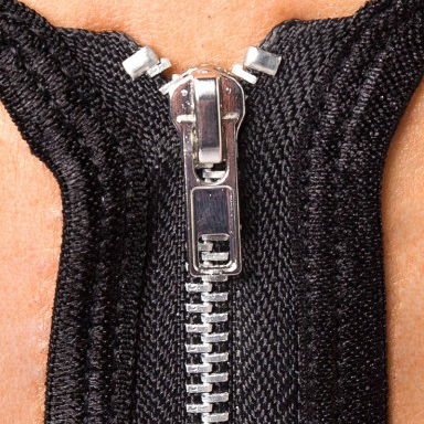 Sexy rits met metalen ritssluiting