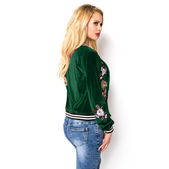 fluwelen jasje leeuw groen