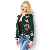 fluwelen jasje leeuw groen